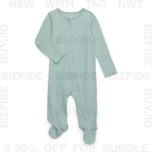 Baby Onesie, Footed Pajamas, Zip Front, Sizes Preemie to 6/9 Months